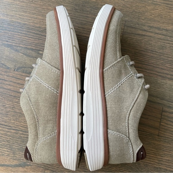 CLARKS UNSTRUCTED UN ADOBE FORM Lace Sand Textile Mens shoes size 9 - Picture 5 of 11
